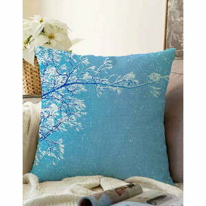 Winter Wonderland kék pamut keverék párnahuzat, 55 x 55 cm - Minimalist Cushion Covers kép