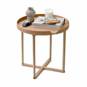 Damieh tölgyfa tárolóasztal levehető asztallappal, 45 x 45 cm - Wireworks kép