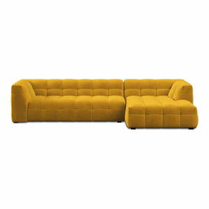 Vesta sárga bársony kanapé, jobb oldali - Windsor & Co Sofas kép