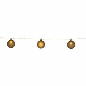 Aranyszínű fénydekoráció karácsonyi mintával ø 6 cm Bliss – Star Trading kép
