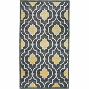 Sárga-szürke mosható szőnyeg 80x50 cm - Vitaus kép