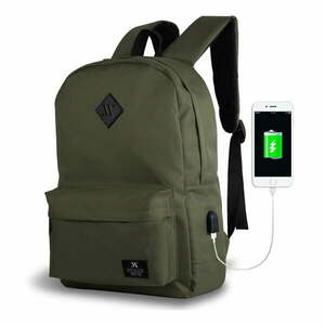 SPECTA Smart Bag sötétzöld hátizsák USB csatlakozóval - My Valice kép