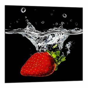 Glasspik Red Fruits fali kép, 20 x 20 cm - Styler kép