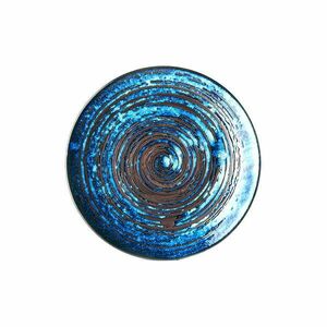 Copper Swirl kék kerámia tányér, ø 29 cm - MIJ kép