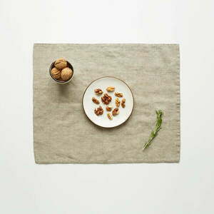 Világosbézs len tányéralátét, 35 x 45 cm - Linen Tales kép