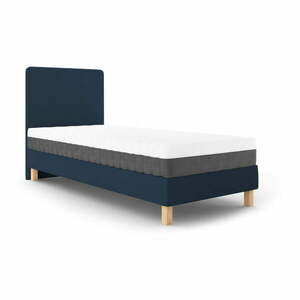 Lotus sötétkék egyszemélyes ágy, 90 x 200 cm - Mazzini Beds kép