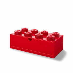 Piros, fiókos tárolódoboz, 31 x 16 cm - LEGO® kép