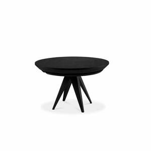 Magnus fekete tölgyfa bővíthető asztal, ø 120 cm - Windsor & Co Sofas kép