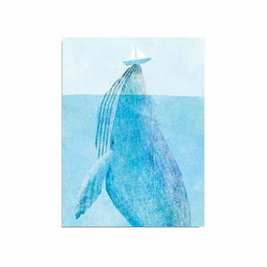Whale vászon fali kép, 30 x 40 cm kép