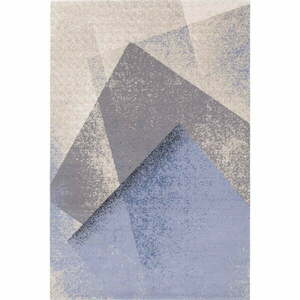Világoskék gyapjú szőnyeg 133x180 cm Folds – Agnella kép