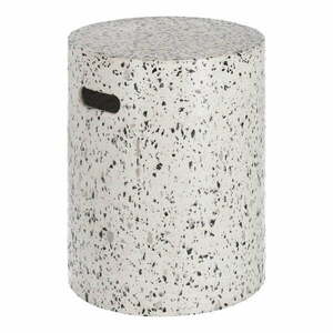 Jenell fehér beton kerti tárolóasztal, ⌀ 35 cm - Kave Home kép