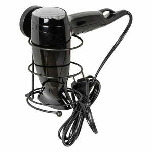Vacuum-Loc® Milazzo fekete fali hajszárító tartó - Wenko kép