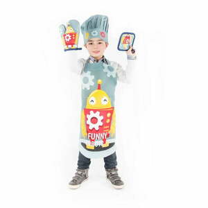 Pamut gyerek konyhai szett 4 db-os Robot - Tiseco Home Studio kép