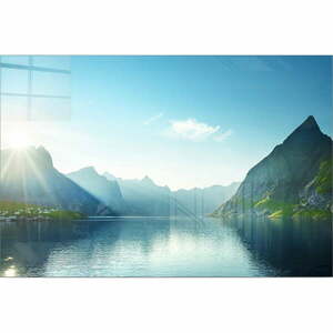 Üveg kép 100x70 cm Fjord – Wallity kép