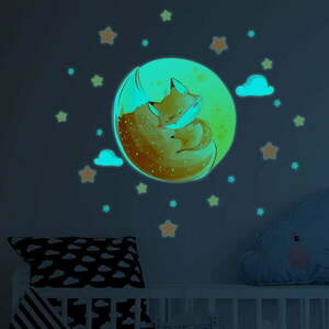 Gyerek falmatrica 30x30 cm Dreamy Fox – Ambiance kép