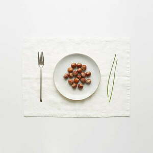 Fehér len tányéralátét, 35 x 45 cm - Linen Tales kép