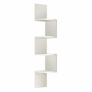 Fehér fali könyvespolc 22x117 cm Laura – Kalune Design kép