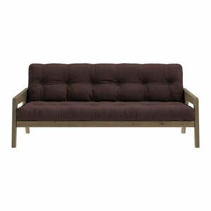 Barna kinyitható kanapé 204 cm Grab - Karup Design kép