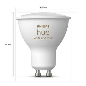 Philips Hue White&Color Ambiance GU10 5, 7 W 3-as kép