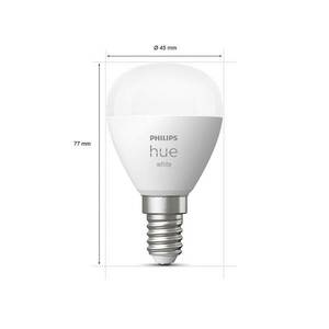 Philips Hue White LED csepp lámpa 2 x E14 5, 7W kép