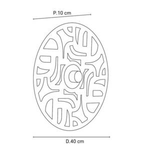 MARKET SET Labyrinthe fali lámpa, Ø 40 cm sárgaréz kép