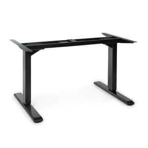 OneConcept Multidesk Comfort, állítható magasságú íróasztal, elektromos, fekete kép