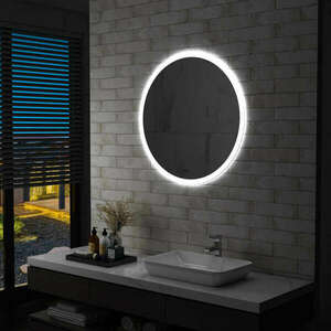 vidaXL LED-es fürdőszobai falitükör 80 cm kép