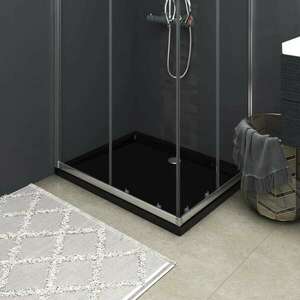 vidaXL téglalap alakú fekete ABS zuhanytálca 70 x 90 cm kép