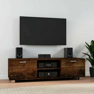 vidaXL füstös tölgy színű szerelt fa TV-szekrény 140 x 40, 5 x 35 cm kép