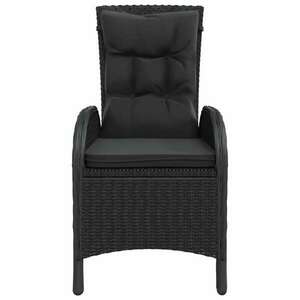 2 db fekete polyrattan kültéri szék kép