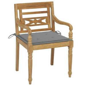 6 db tömör tíkfa batavia szék párnákkal kép