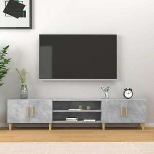 vidaXL betonszürke szerelt fa TV-szekrény 180x31, 5x40 cm kép