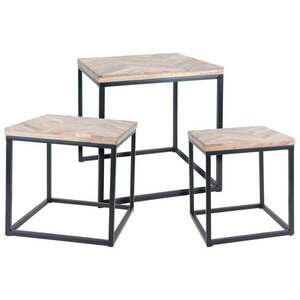 H&s collection 3 darabos tíkfa kisasztal szett kép