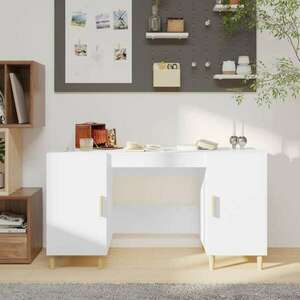 vidaXL fehér szerelt fa íróasztal 140 x 50 x 75 cm kép