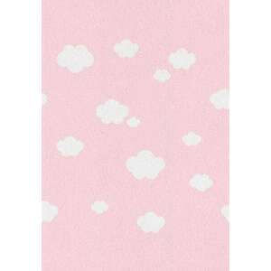 Pasztel gyerekszőnyeg B327A_SFI31 rózsaszín, felhő mintás 160x230 cm kép
