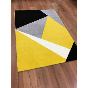 Barcelona 198 sárga geometriai mintás szőnyeg 160x230 cm kép