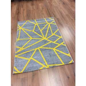 Barcelona E738 sárga geometriai mintás szőnyeg 160x230 cm kép
