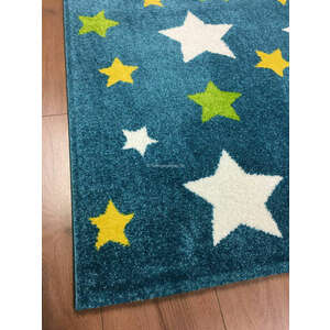 Trendy Kids Kék csillagos D234A szőnyeg 200x280 cm kép