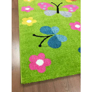 Trendy Kids Zöld pillangós D237A szőnyeg 200x280 cm kép