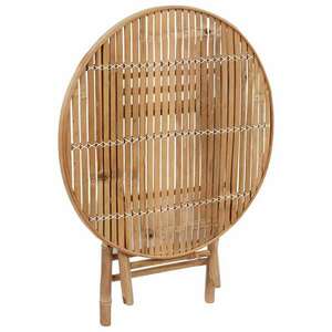 vidaXL 2 db összecsukható bambusz és szövet kerti szék kép