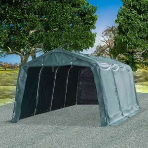 vidaXL sötétzöld elmozdítható PVC állattartó sátor 550 g/m² 3, 3 x... kép