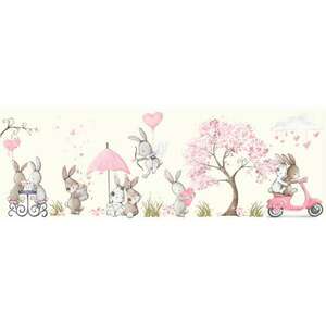 "Bunny Love" prémium tapétaposzter | 3 méter x 1 méter - Best4Bab... kép