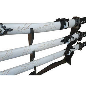 IdeallStore® dekoratív katana kardkészlet, panoply, Ninja Warrior... kép