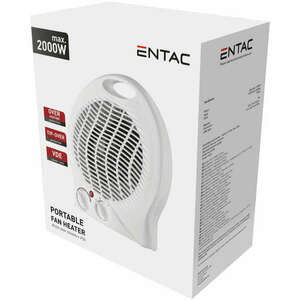 Entac Hordozható Ventilátoros fűtőtest 2000W-Fehér EPFH2000-W kép