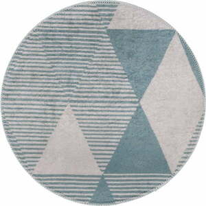 Kék mosható kerek szőnyeg ø 120 cm Yuvarlak – Vitaus kép