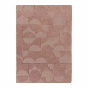 Gigi rózsaszín gyapjú szőnyeg, 200 x 290 cm - Flair Rugs kép