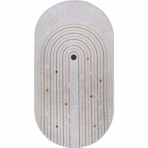Krémszínű mosható szőnyeg 120x180 cm Oval – Vitaus kép