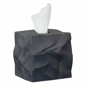 Wipy Cube fekete zsebkendőtartó doboz - Essey kép