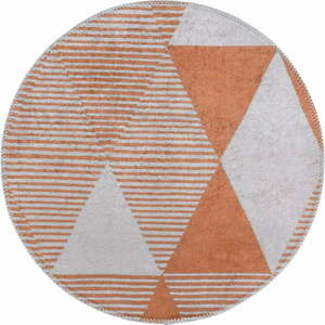 Narancssárga mosható kerek szőnyeg ø 120 cm Yuvarlak – Vitaus kép