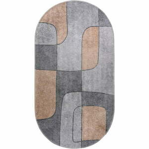 Szürke mosható szőnyeg 80x120 cm Oval – Vitaus kép